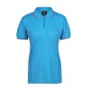 Aqua Pink Ladies Piping Polo Shirts